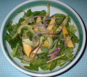 Mango, Avocado and Arugula Salad